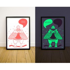 Phosphorescent Fluo Owl Phosphorescent Fluo Owl