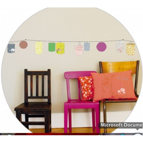 Wall Sticker - border with lanterns Wall Sticker - border with lanterns