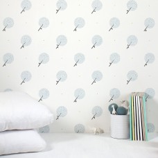 Wallpaper - Blue Dandelions by Bartsch Wallpaper - Blue Dandelions by Bartsch