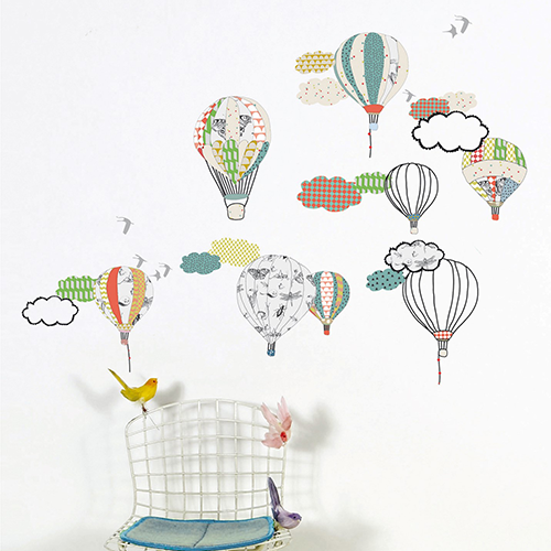 kids' wall decoration balloon stickers